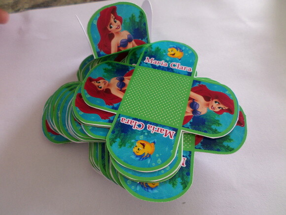 Forminha Personalizada Pequena Sereia