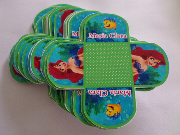 Forminha Personalizada Pequena Sereia