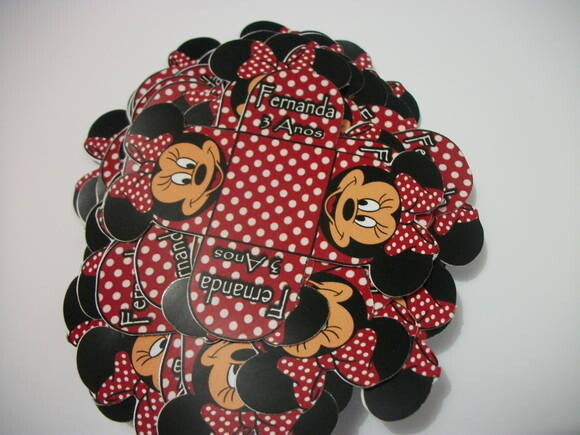 Forminha Personalizadas para Doces Minnie