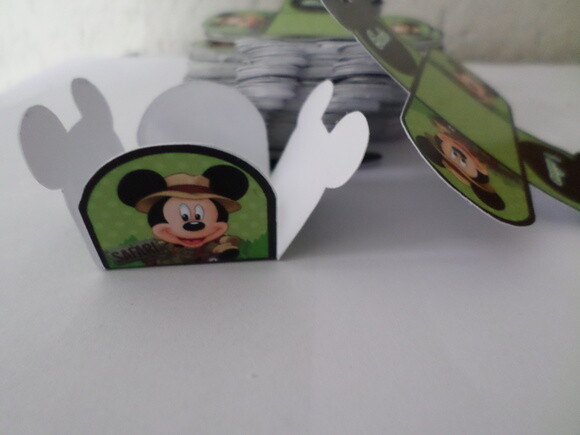 Forminhas Personalizadas Mickey Safari