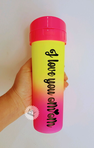 Garrafa de Agua Personalizada Degrade