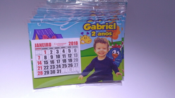 Imã Calendário Galinha Pintadinha