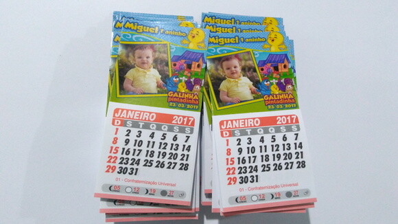 Imã Calendário Galinha Pintadinha