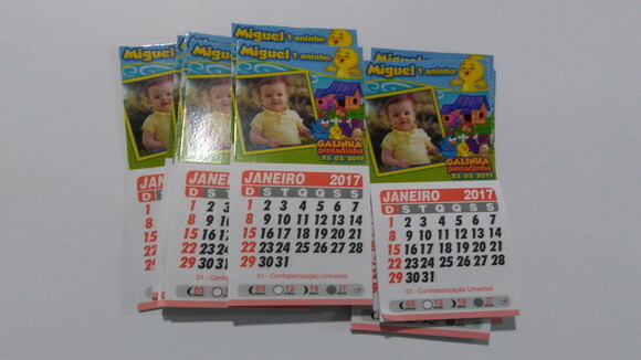 Imã Calendário Galinha Pintadinha