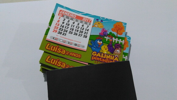 Imã Calendário Galinha Pintadinha