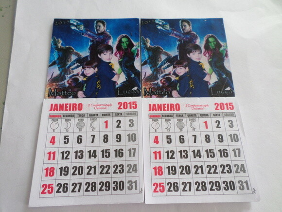 Imã com calendario