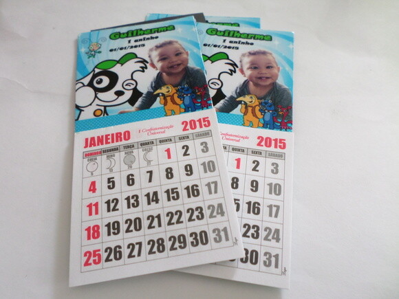 Imã com calendario dok