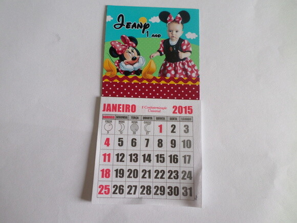 imã minnie vermelha com calendario