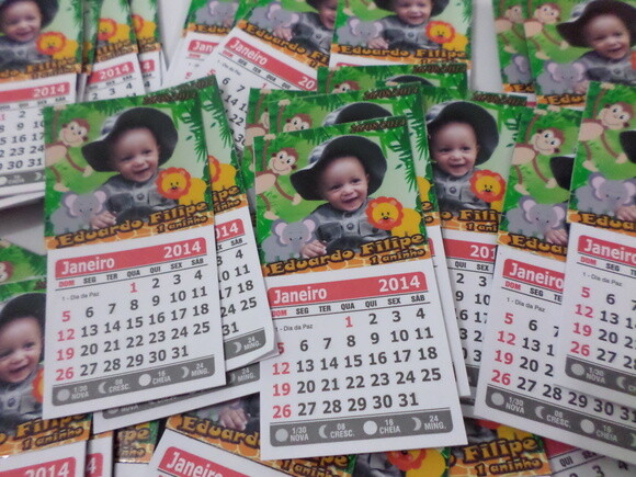 Ima para Geladeira com Calenderio Safari