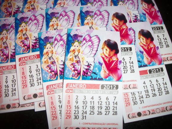 Ímãs para geladeira com calendário!