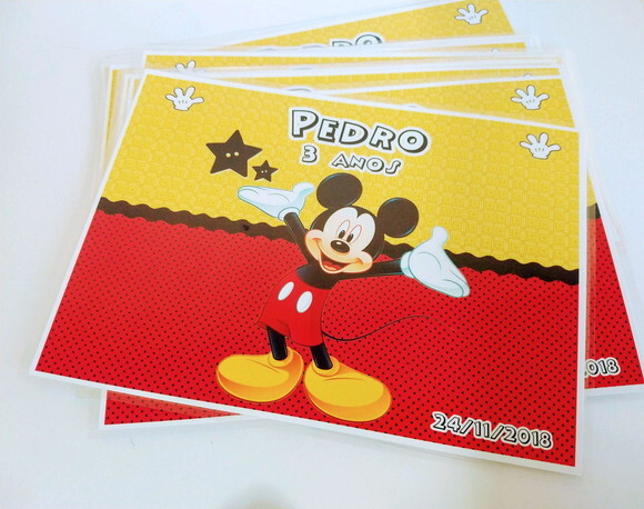 Jogo Americano Personalizado do Mickey