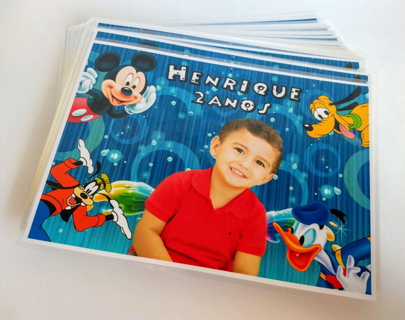 Jogo Americano Personalizado do Mickey