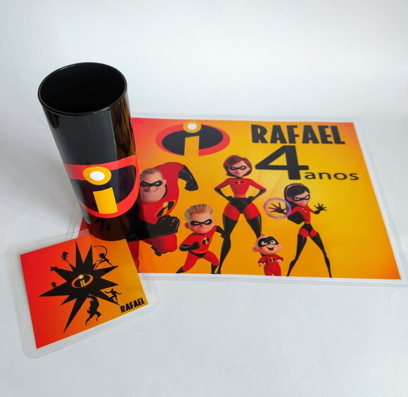 Jogo Americano Personalizado os Incríveis