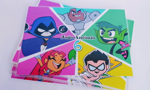 Jogo Americano Personalizado Jovens Titans
