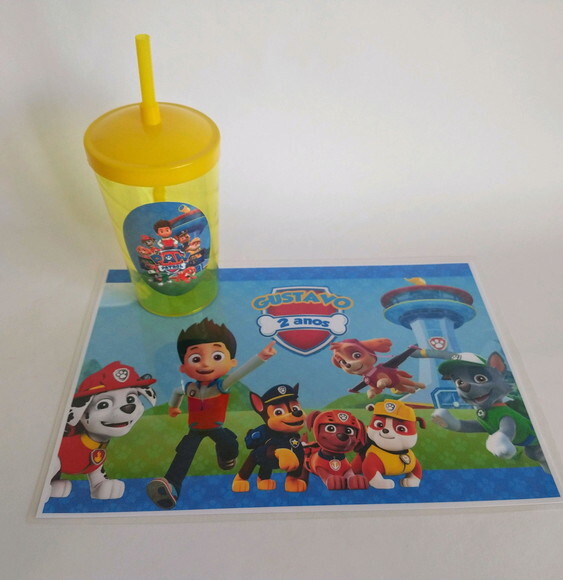 Jogo Americano Personalizado Patrulha Canina