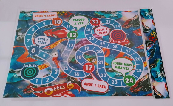 Jogo Tabuleiro Personalizado Hot Wheels