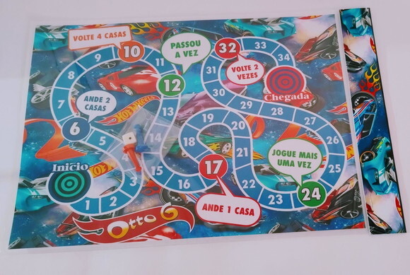 Jogo Tabuleiro Personalizado Hot Wheels