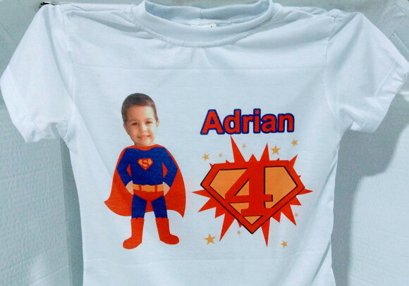 kit 3 Camiseta personalizada superman
