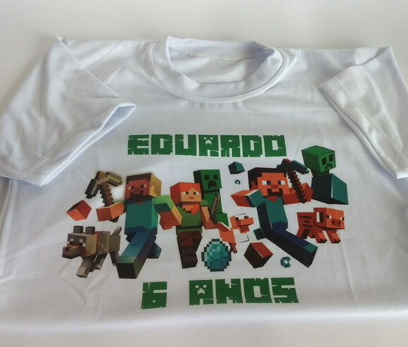 kit Camiseta personalizada Minicraft