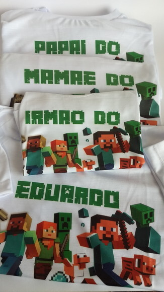 kit Camiseta personalizada Minicraft