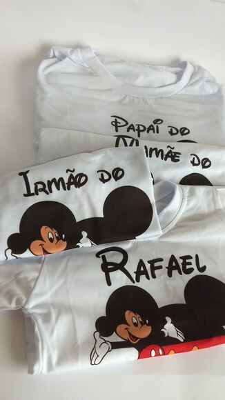 kit Camiseta personalizada mickey