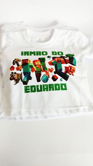 kit Camiseta personalizada Minicraft