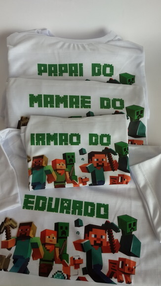kit Camiseta personalizada Minicraft