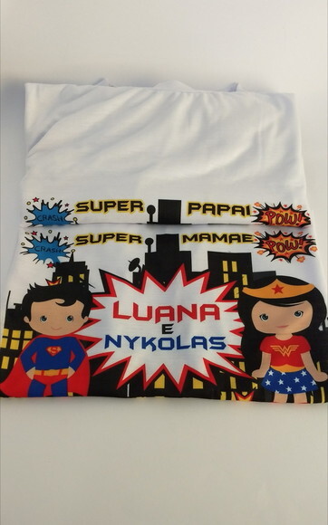 kit Camiseta personalizada super herois