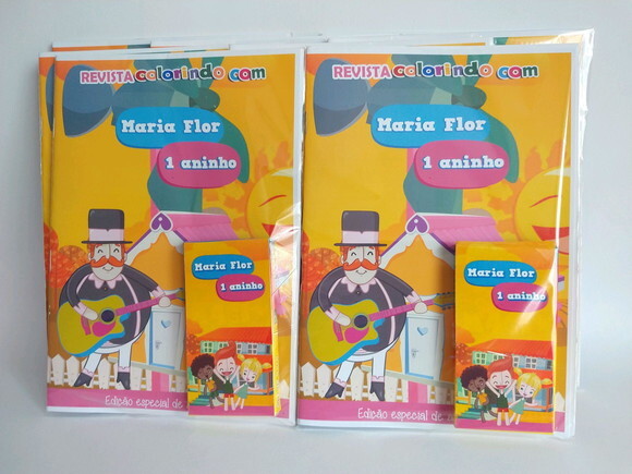 Kit Colorir Personalizado o Mundo de Bita