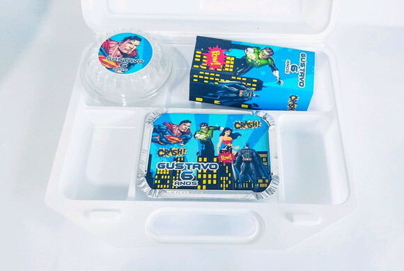 Kit Festa na Escola Personalizado Liga da Justiça