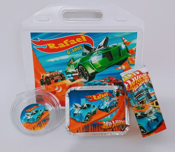 Kit Maleta Festa na Escola Hot Wheels