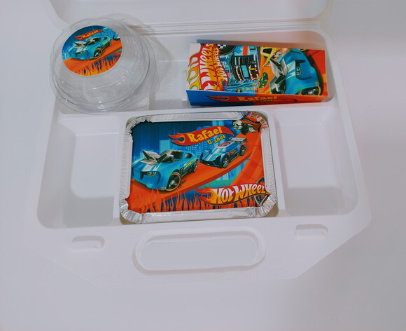 Kit Maleta Festa na Escola Hot Wheels