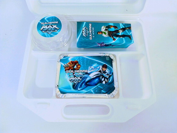 Kit Maleta Festa na Escola Max Steel