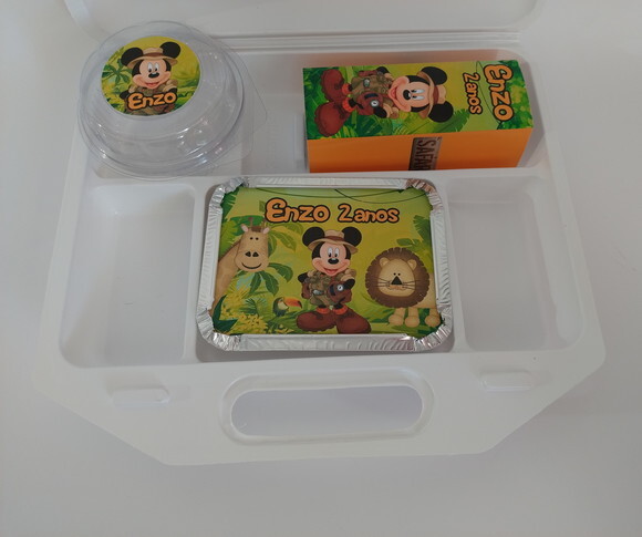 Kit Maleta Festa na Escola Mickey Safari