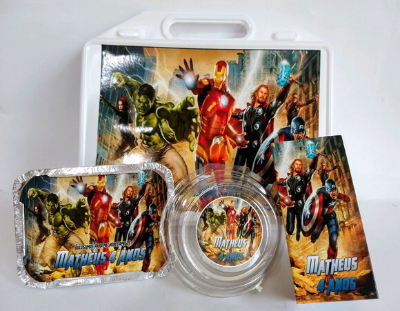 Kit Maleta Festa na Escola os Vingadores