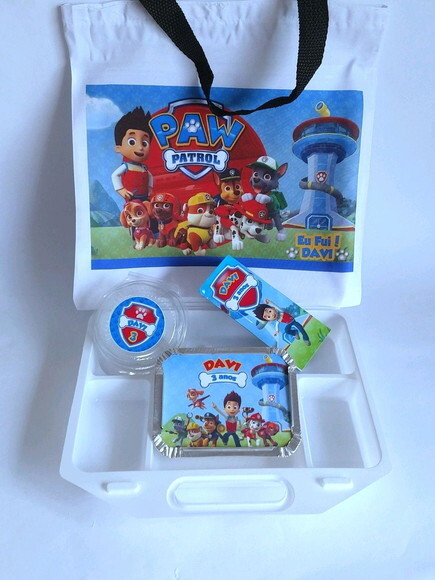 Kit Maleta Festa na Escola Patrulha Canina com Bolsa
