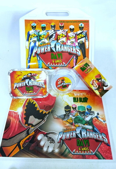 Kit Maleta Festa na Escola Power Rangers