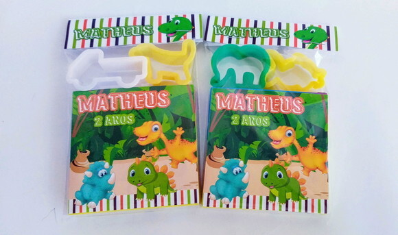 Kit Massinha de Modelar Dinossauros