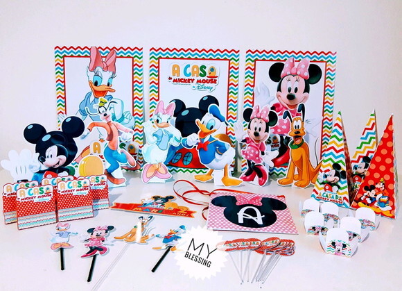Kit Só Um Bolinho a Casa do Mickey