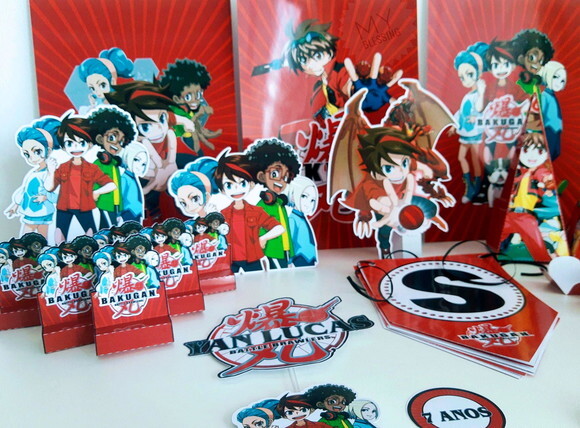 Kit Só Um Bolinho Bakugan