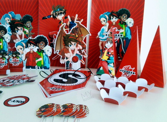 Kit Só Um Bolinho Bakugan