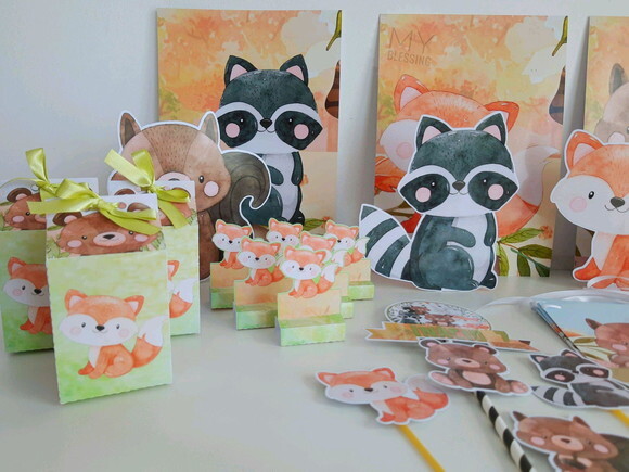Kit Só Um Bolinho Bosque Encantado Aquarelado