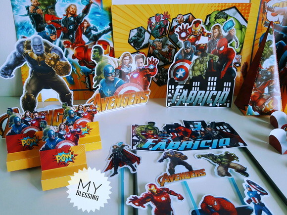 Kit Só Um Bolinho os Vingadores