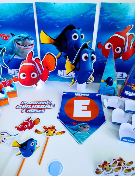 Kit Só Um Bolinho Procurando o Nemo