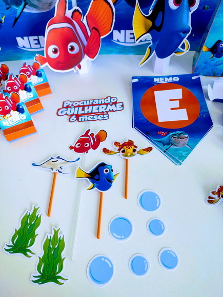 Kit Só Um Bolinho Procurando o Nemo