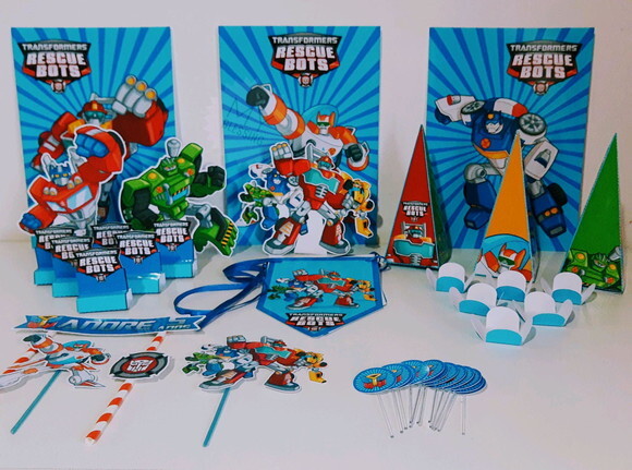 Kit Só Um Bolinho Rescue Bots