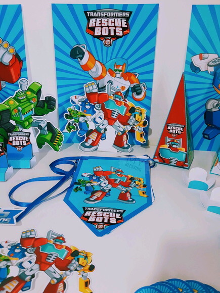 Kit Só Um Bolinho Rescue Bots