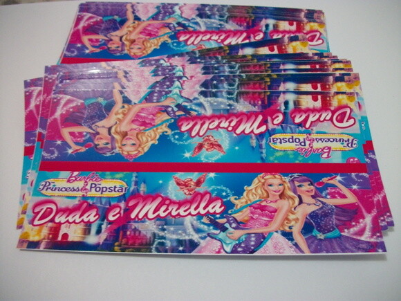 Lapela Personalizada Barbie Pop Star