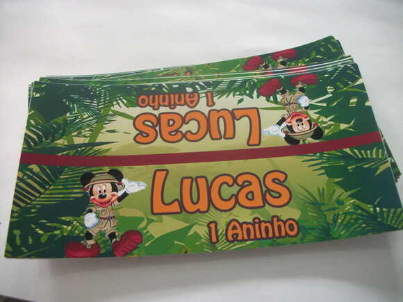 Lapela Personalizada Mickey Safari