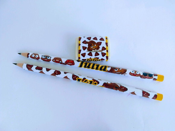 Lapis e Borracha Personalizados Emoji
